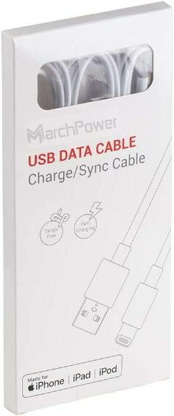 Marchpower iPhone Charger Cable,MFi Certified Lightning Cable, 3 Pack 3ft 6ft10ft Long iphone Charger Cord, Compatible with iPhone 13 12 11 Pro XS Max X XR 8 7 6s 6 Plus SE 5, iPad, iPod,AirPods Pro, White