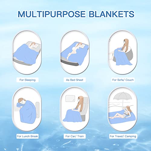 Cooling Blanket for Hot Sleepers Twin Size, Marchpower Arc-Chill Cool Blanket with Double-Sided Design, Japanese Cooling Fiber Absorbs Body Heat, Lightweight Soft Cold Blanket for Sleeping Summer Bed