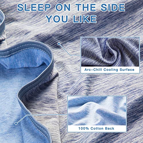 Cooling Blanket for Hot Sleepers Twin Size, Marchpower Arc-Chill Cool Blanket with Double-Sided Design, Japanese Cooling Fiber Absorbs Body Heat, Lightweight Soft Cold Blanket for Sleeping Summer Bed