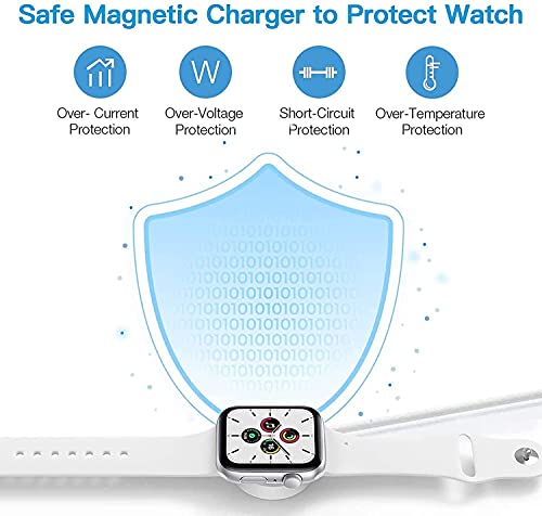 iWatch Charger,Marchpower Magnetic Watch Charger Cable Wireless Quick Charger Cord Compatible with iWatch Series SE,7, 6, 5, 4, 3, 2, 1 (44mm/42mm/40mm/38mm)USB Portable Fast Charging Cable, 3.3FT(1M)