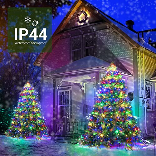 Marchpower Christmas Tree Lights Color Changing, 11 Modes Christmas Light Outdoor with Remote Control, 400 Diamond LED 6.6FTx10 Waterproof Xmas Tree Lights with Timer & Memory Function for Indoor